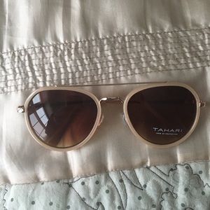 Tahari Cream Sunglasses